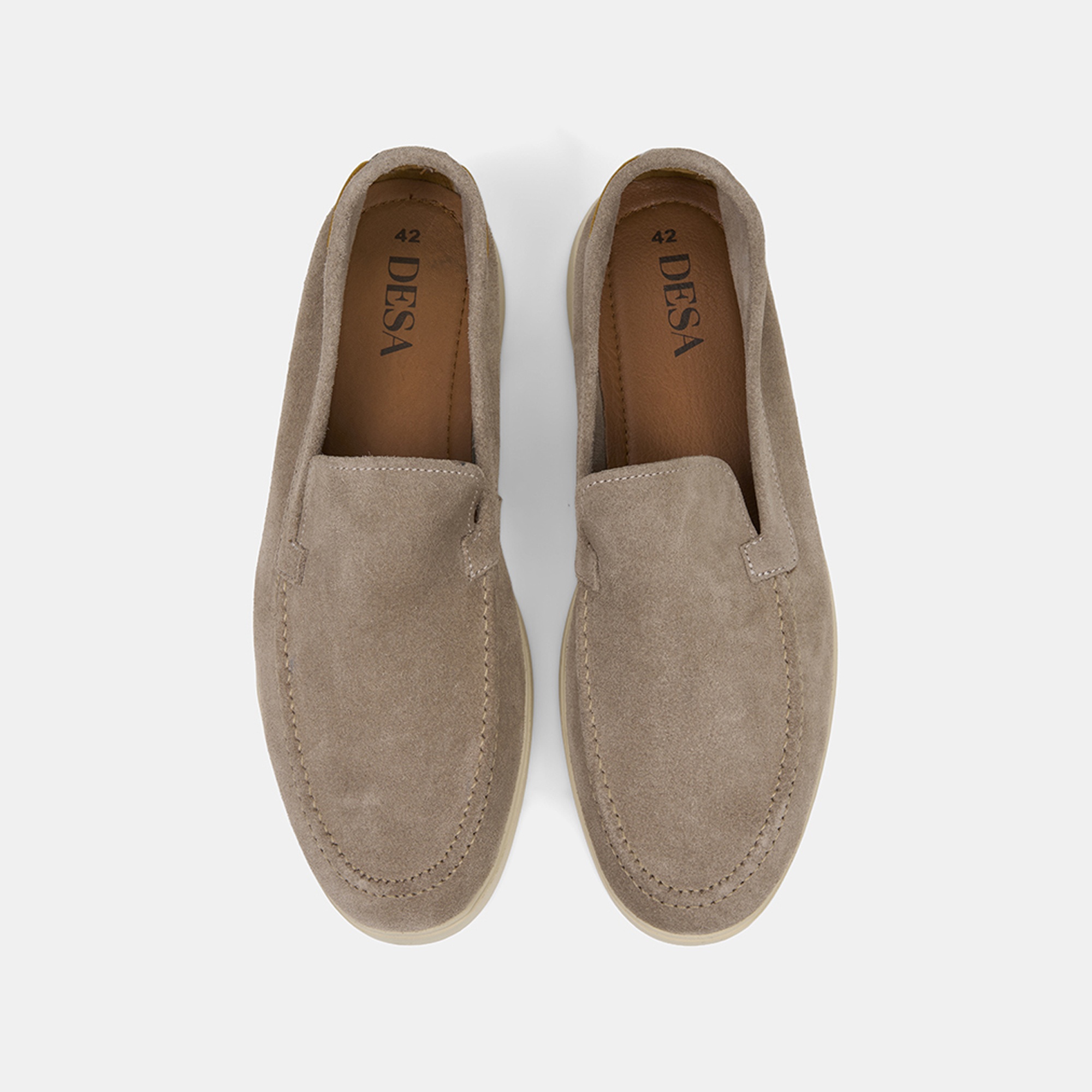 Erkek Vizon Süet Deri Loafer