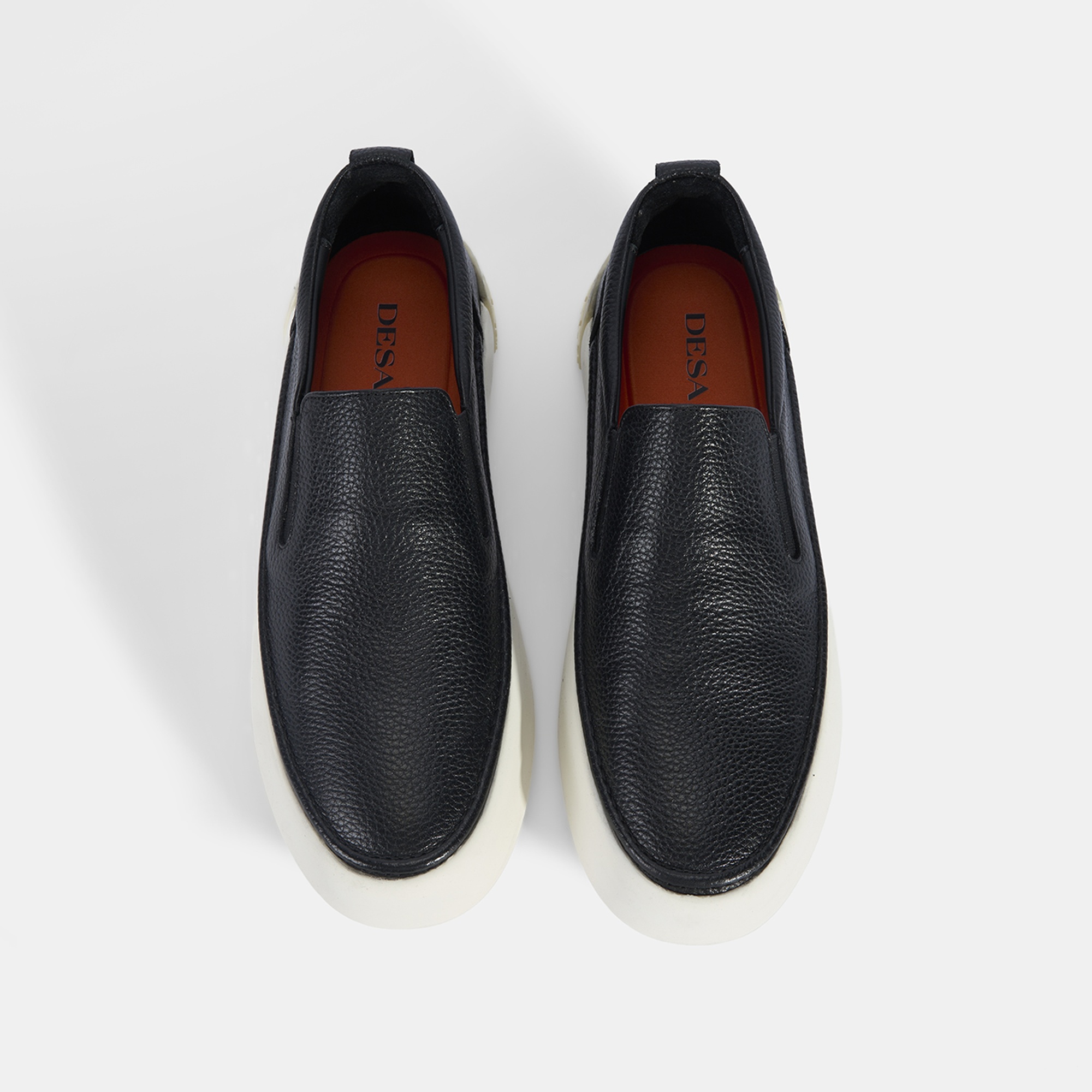 Erkek Siyah Slip-On Deri Loafer