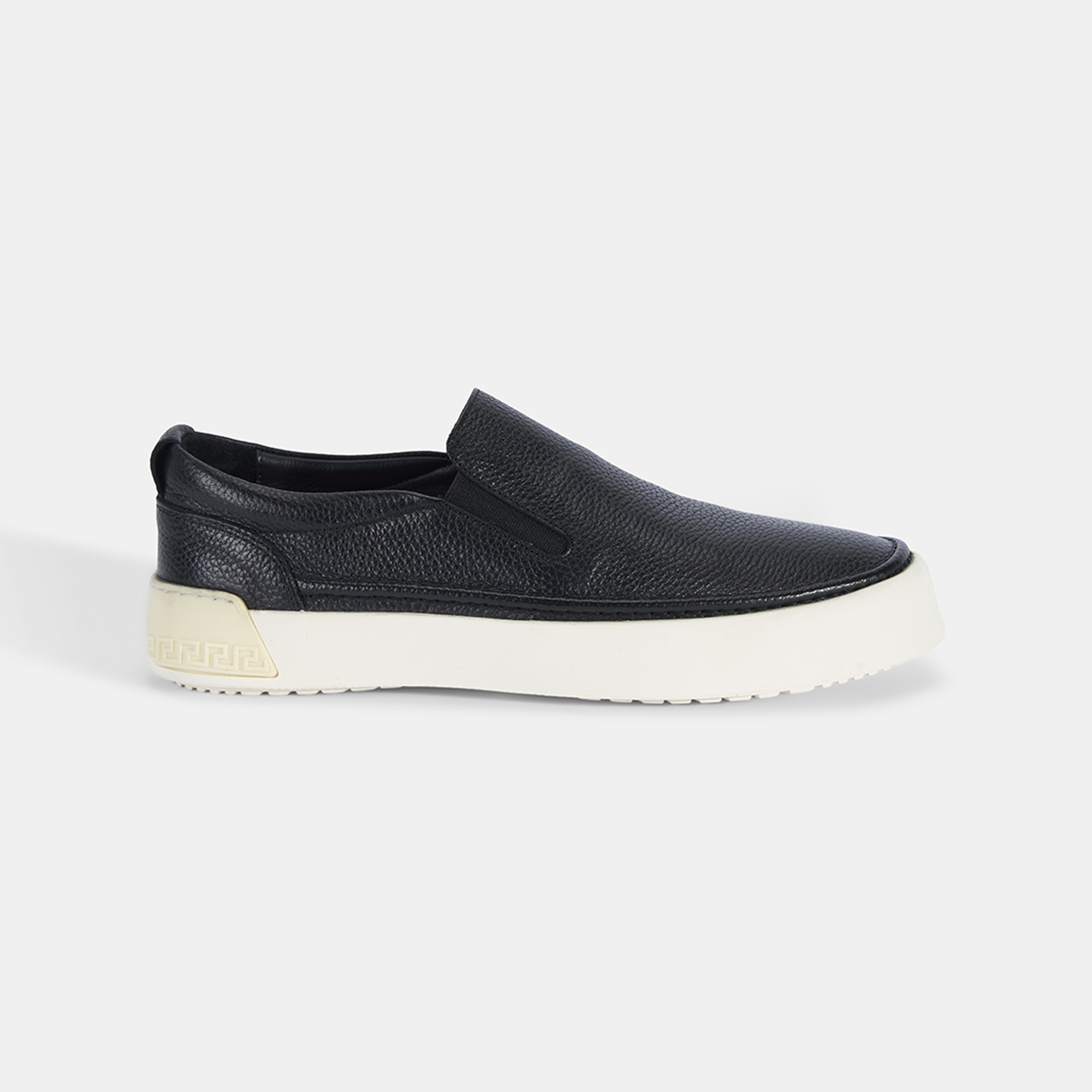Erkek Siyah Slip-On Deri Loafer