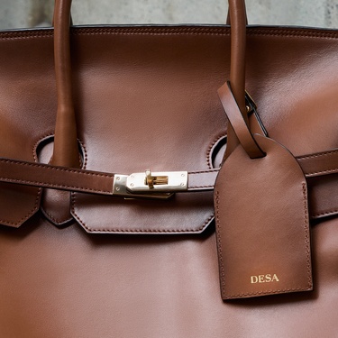  Kahverengi Deri Kabin Valiz