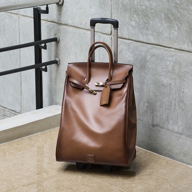  Kahverengi Deri Kabin Valiz