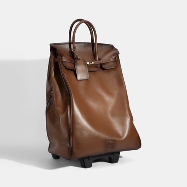  Kahverengi Deri Kabin Valiz