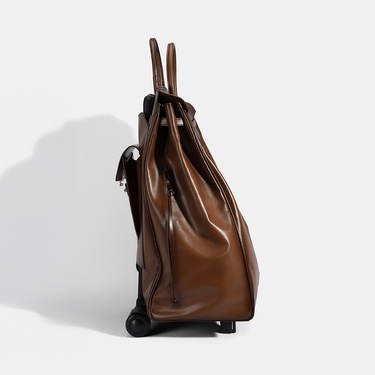  Kahverengi Deri Kabin Valiz