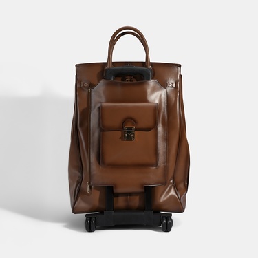  Kahverengi Deri Kabin Valiz