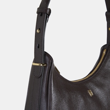  Kadın Acı Kahve Deri Omuz Çantası