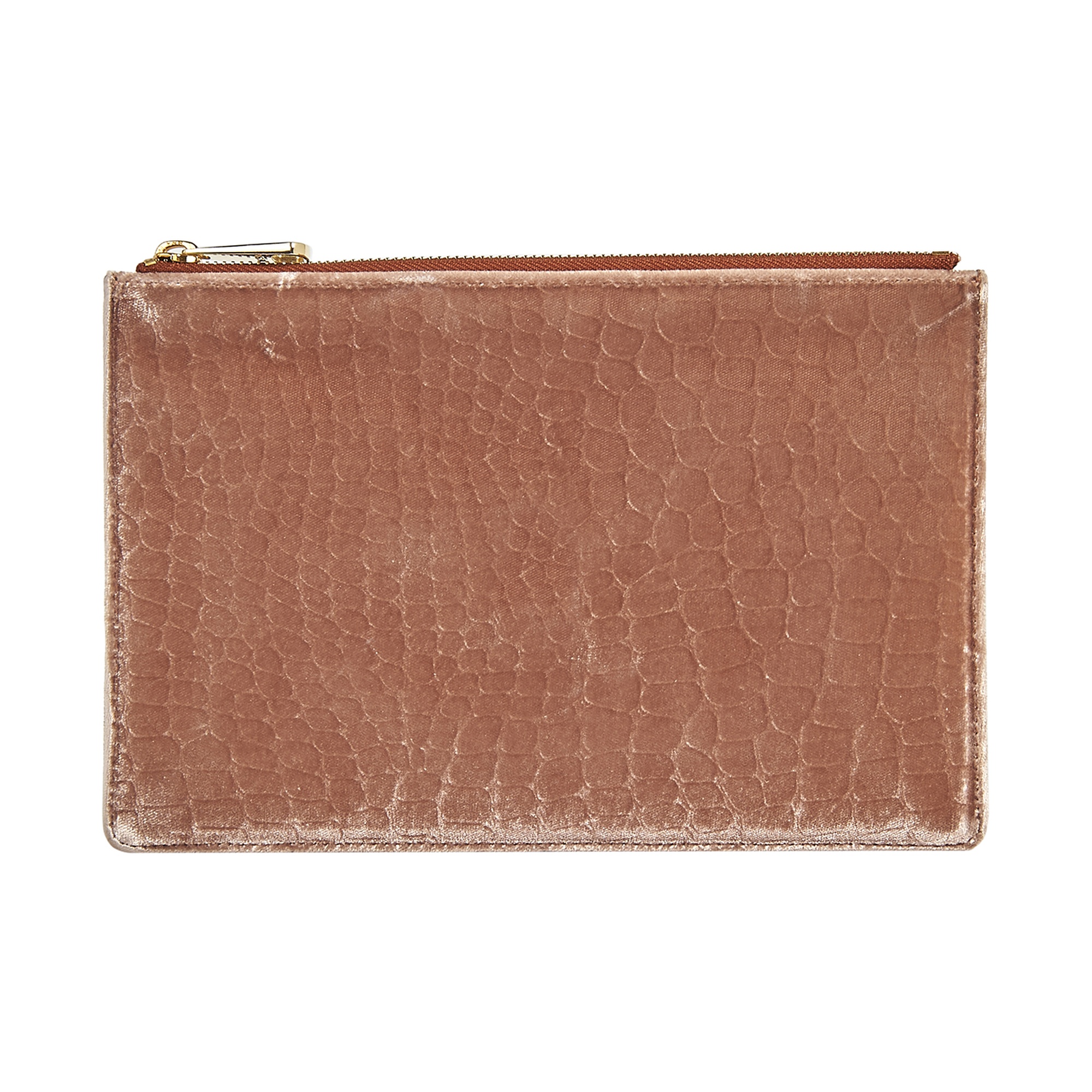 Bej Kadın Kadife Cüzdan