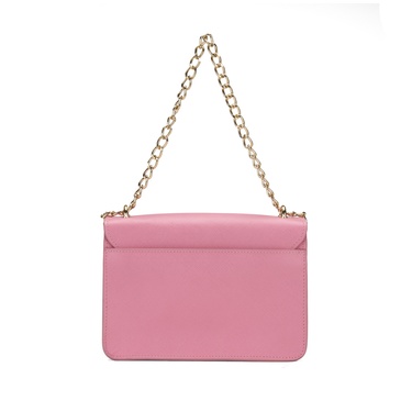  Vital Pembe Kadın Deri Omuz Çantası