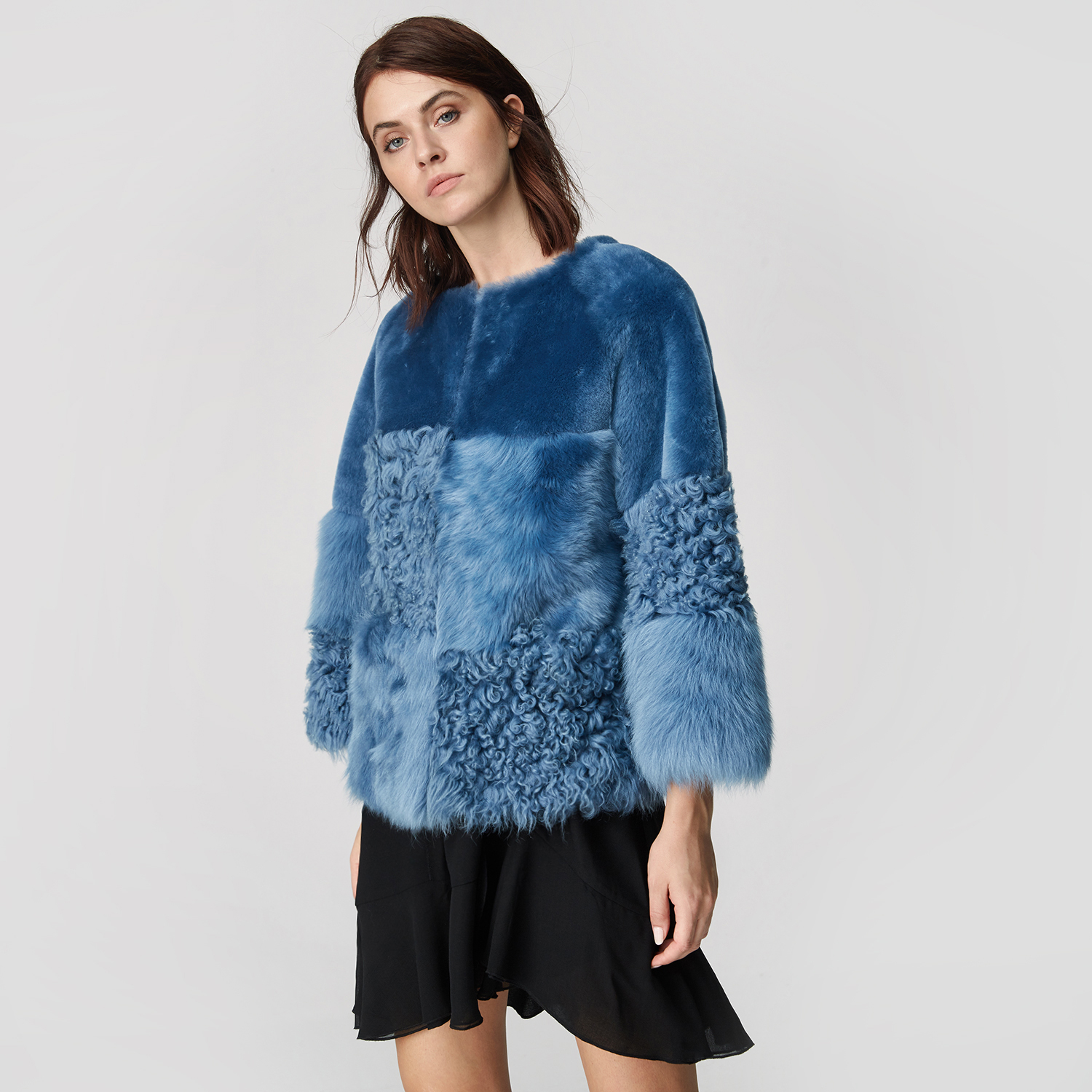  Mavi Enriqua Kadın Kürk Mont