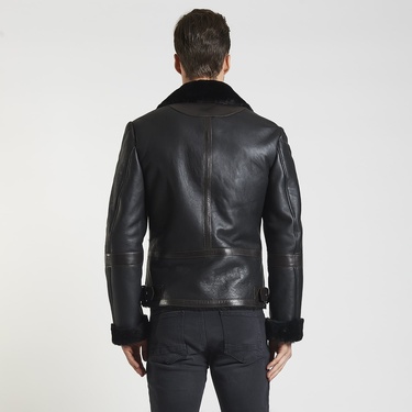  Alonso Siyah Kürklü Erkek Mont