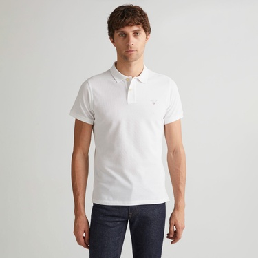  GANT Erkek Beyaz Regular Fit Polo