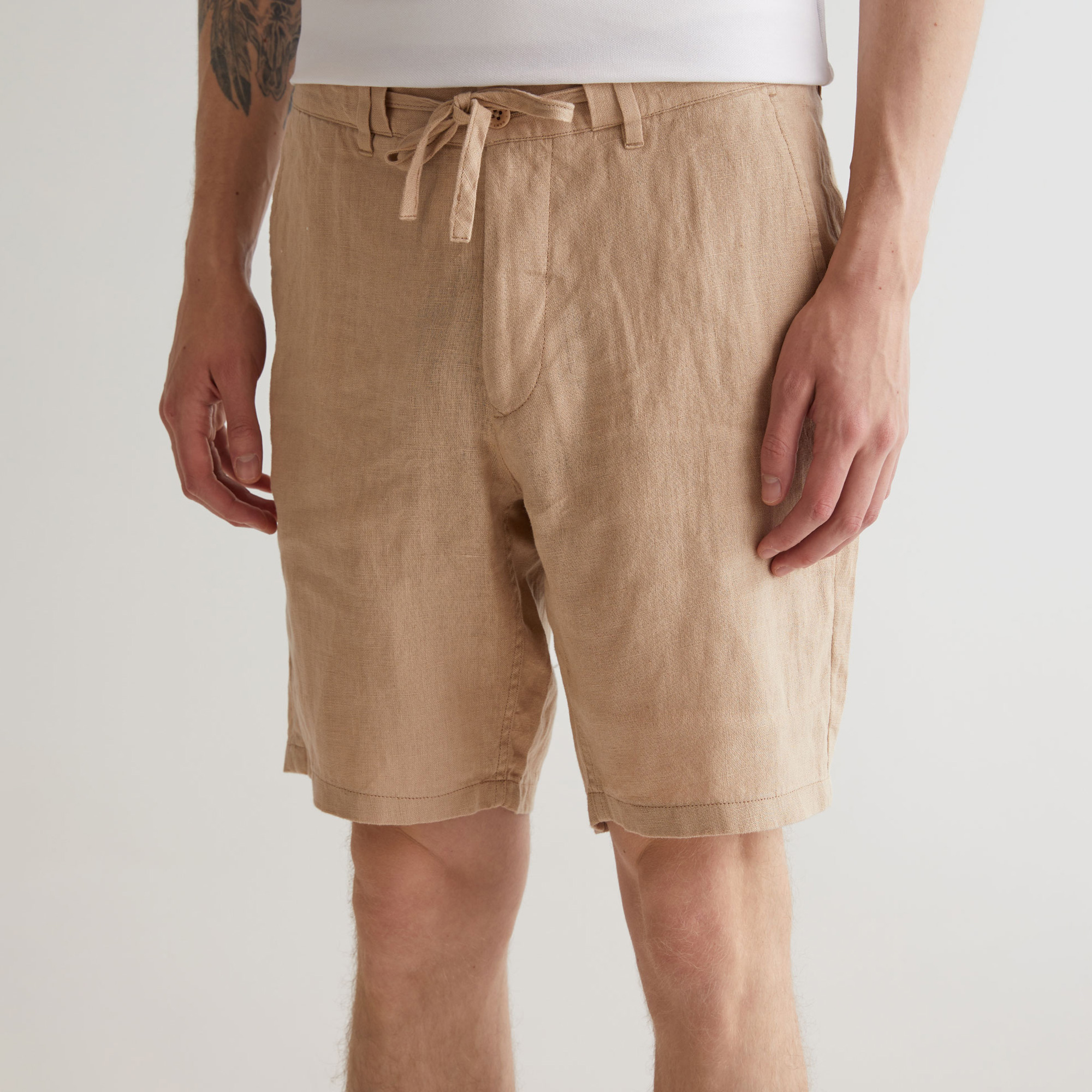  GANT Erkek Bej Relaxed Fit Keten Şort