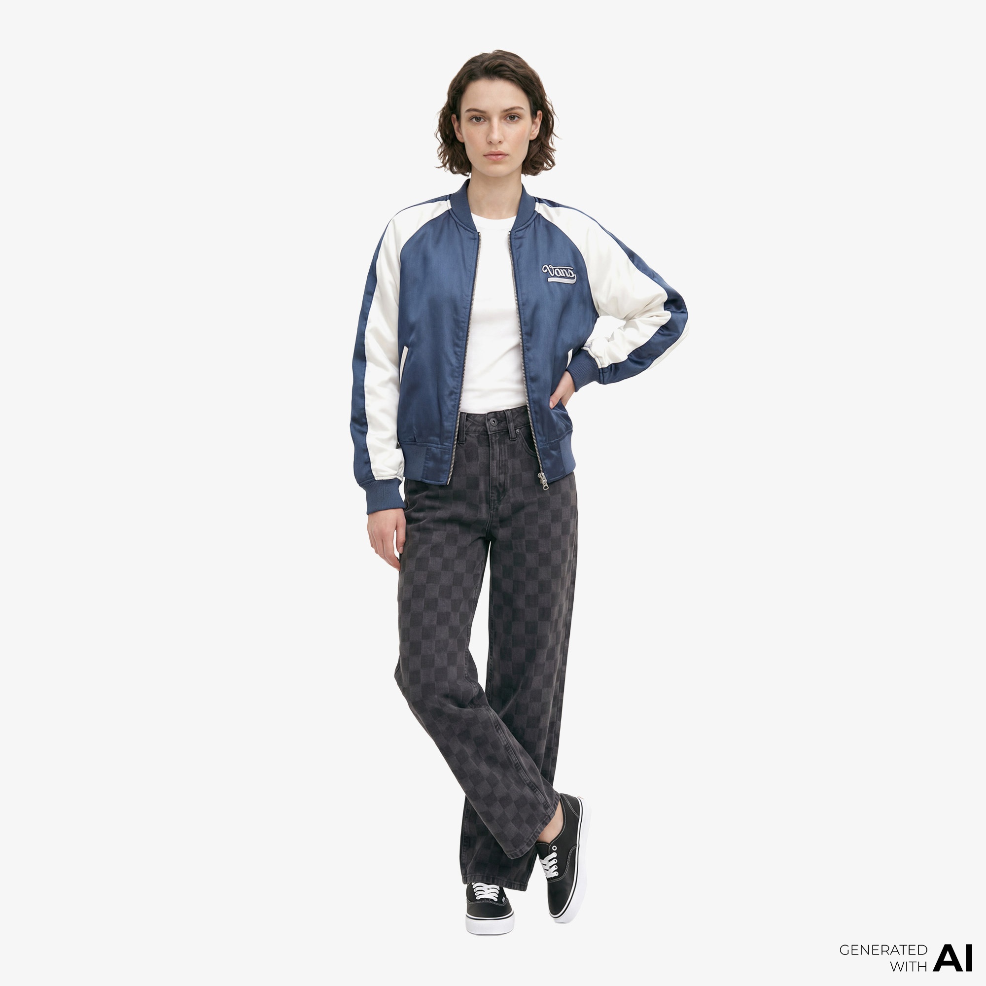 Vans Sirelle Novelty Puddle s Kadın Siyah Pantolon