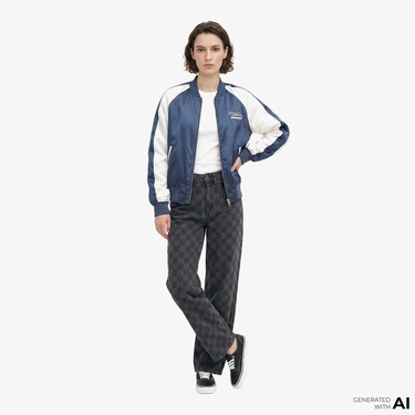  Vans Sirelle Novelty Puddle s Kadın Siyah Pantolon