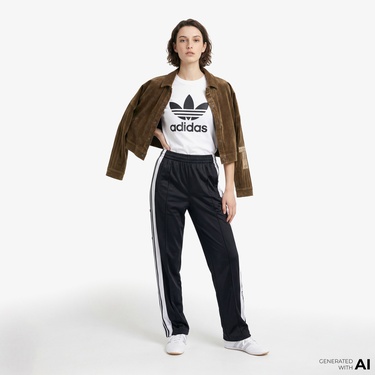  adidas Adicolor Trefoil Kadın Beyaz T-Shirt