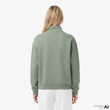  Heavy Fleece Zipper Neck Sweatshirt