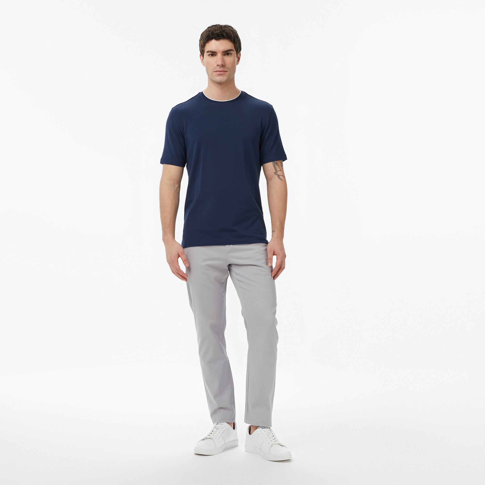  Nautica Erkek Lacivert Regular Fit T-Shirt