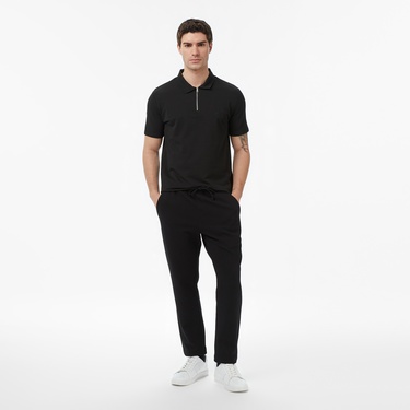  Nautica Erkek Siyah Regular Fit Polo Yaka T-Shirt