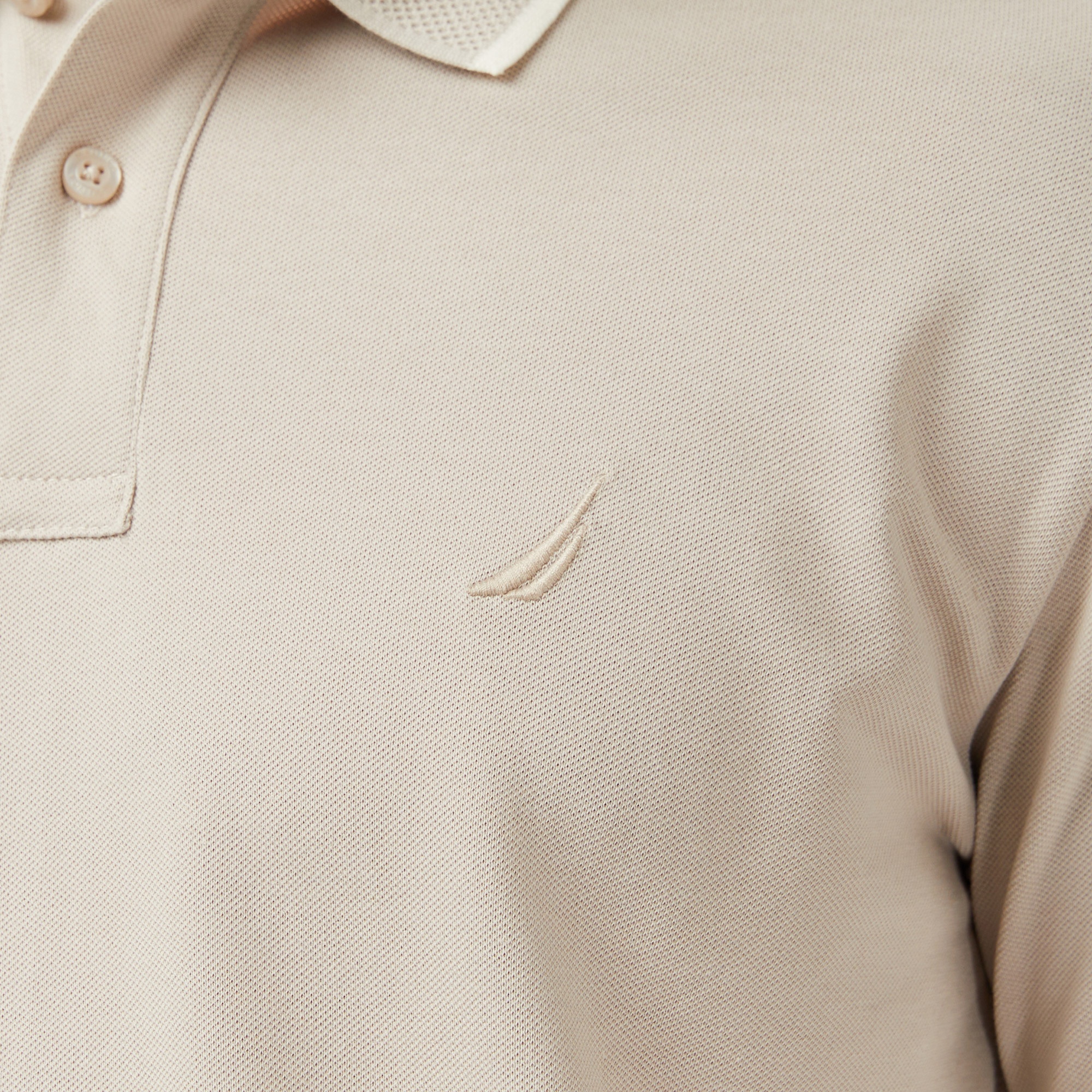 Nautica Erkek Bej Regular Fit Polo Yaka T-Shirt