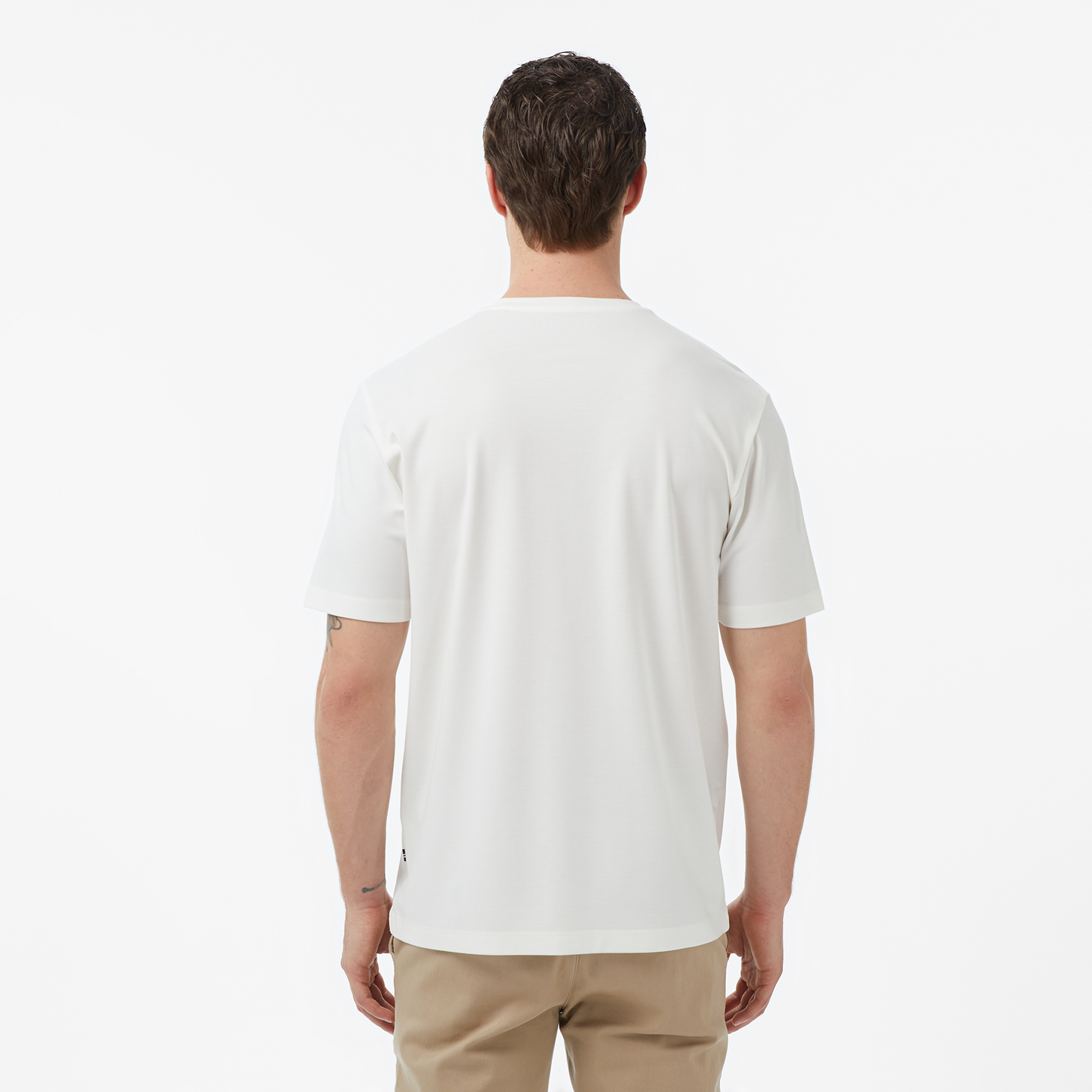  Nautica Erkek Krem Regular Fit T-Shirt