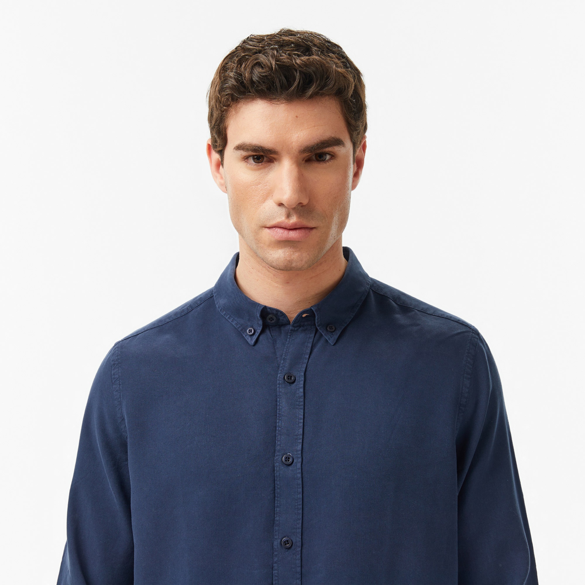 Nautica Erkek Lacivert Regular Fit Gömlek