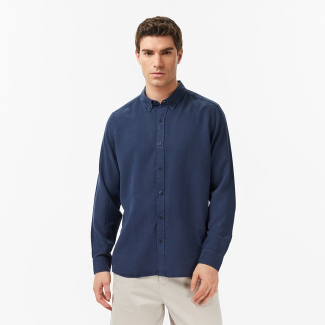  Nautica Erkek Lacivert Regular Fit Gömlek