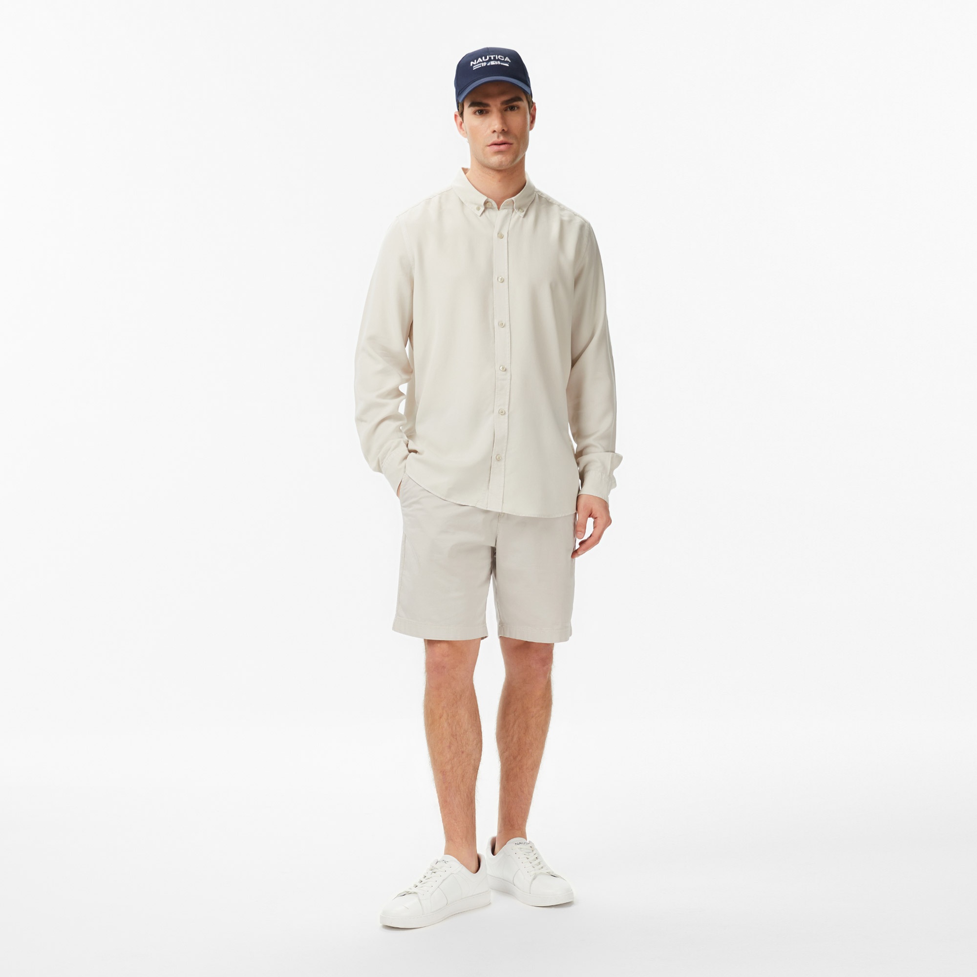 Nautica Erkek Gri Regular Fit Gömlek