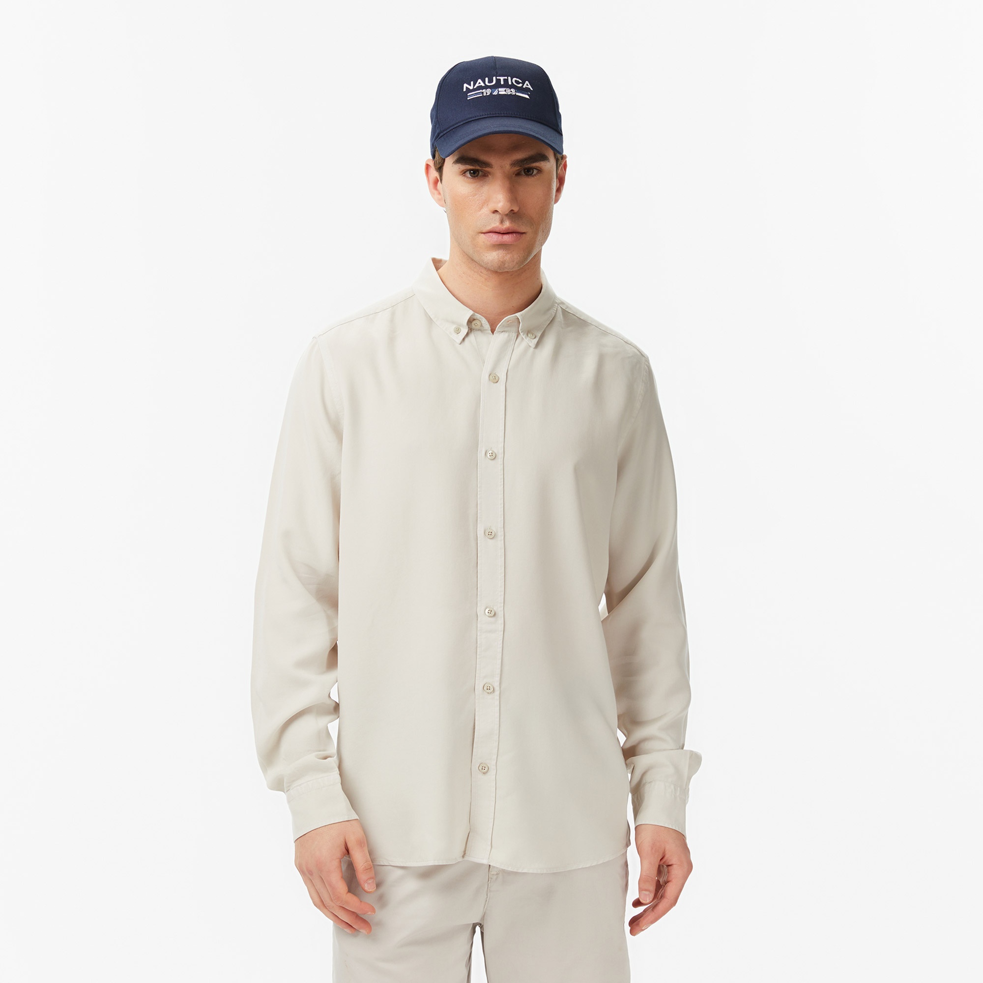 Nautica Erkek Gri Regular Fit Gömlek