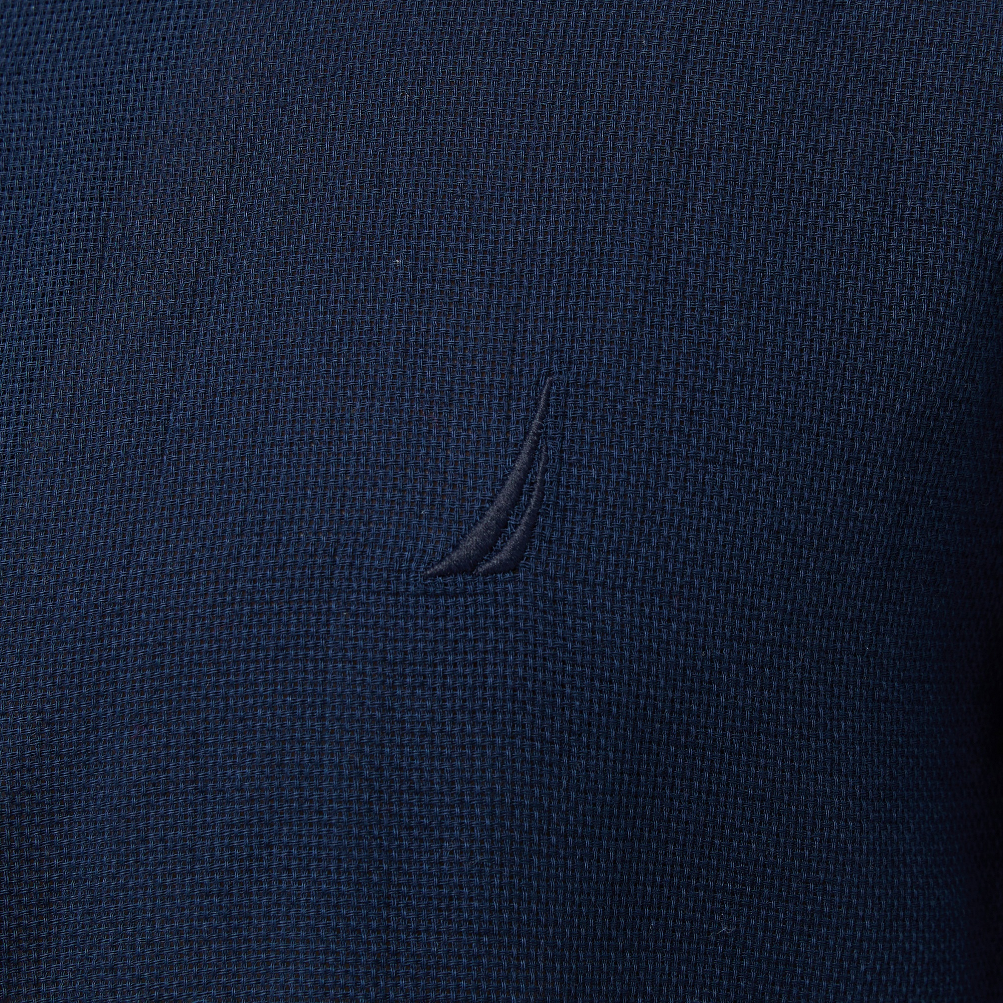 Nautica Erkek Lacivert Regular Fit Kısa Kollu Gömlek