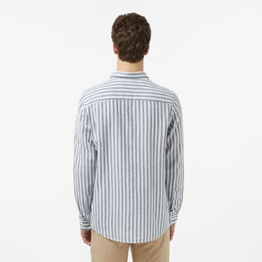  Nautica Erkek Yeşil Regular Fit Çizgili Gömlek