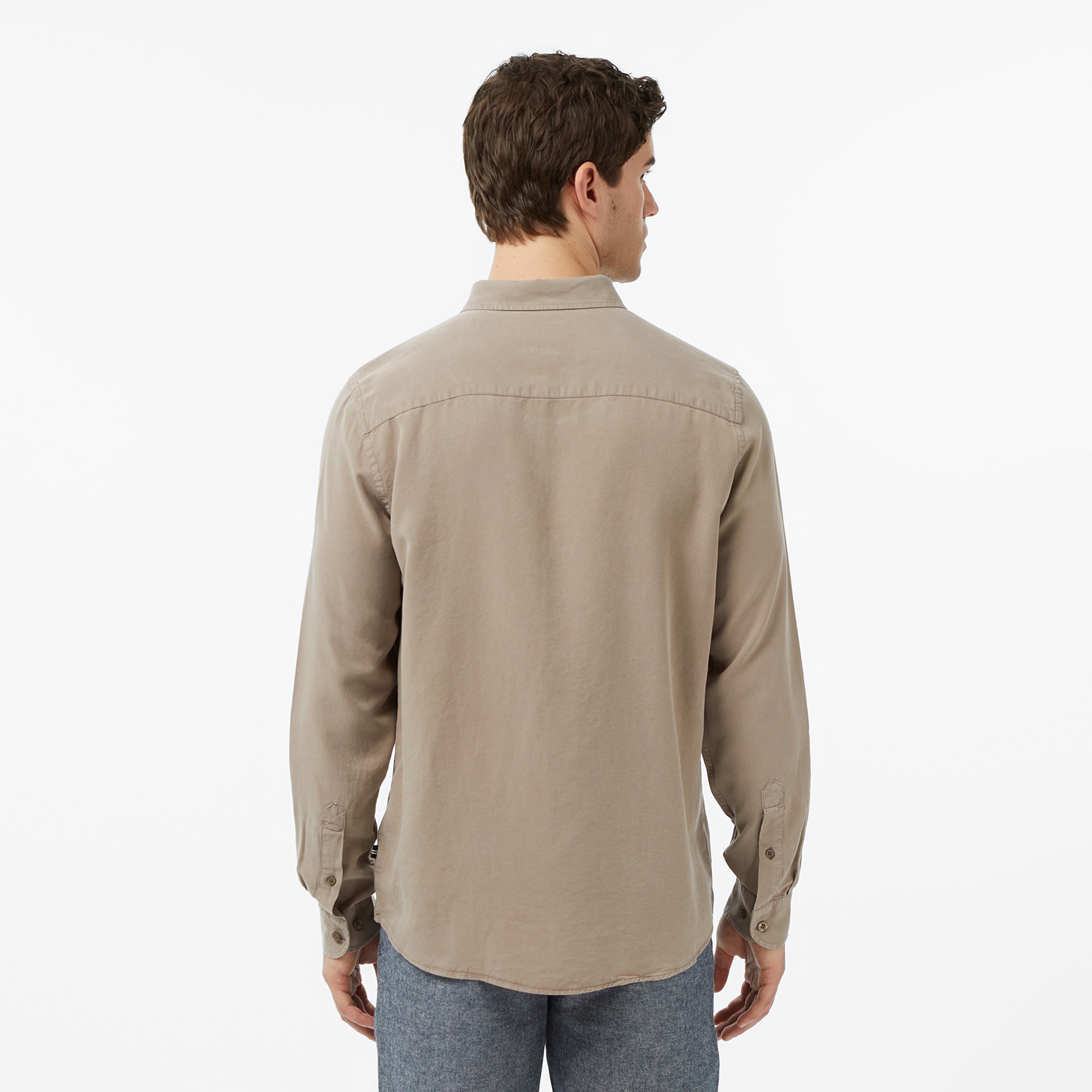 Nautica Erkek Bej Regular Fit Gömlek