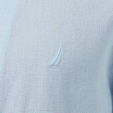  Nautica Erkek Mavi Regular Fit Kısa Kollu Gömlek