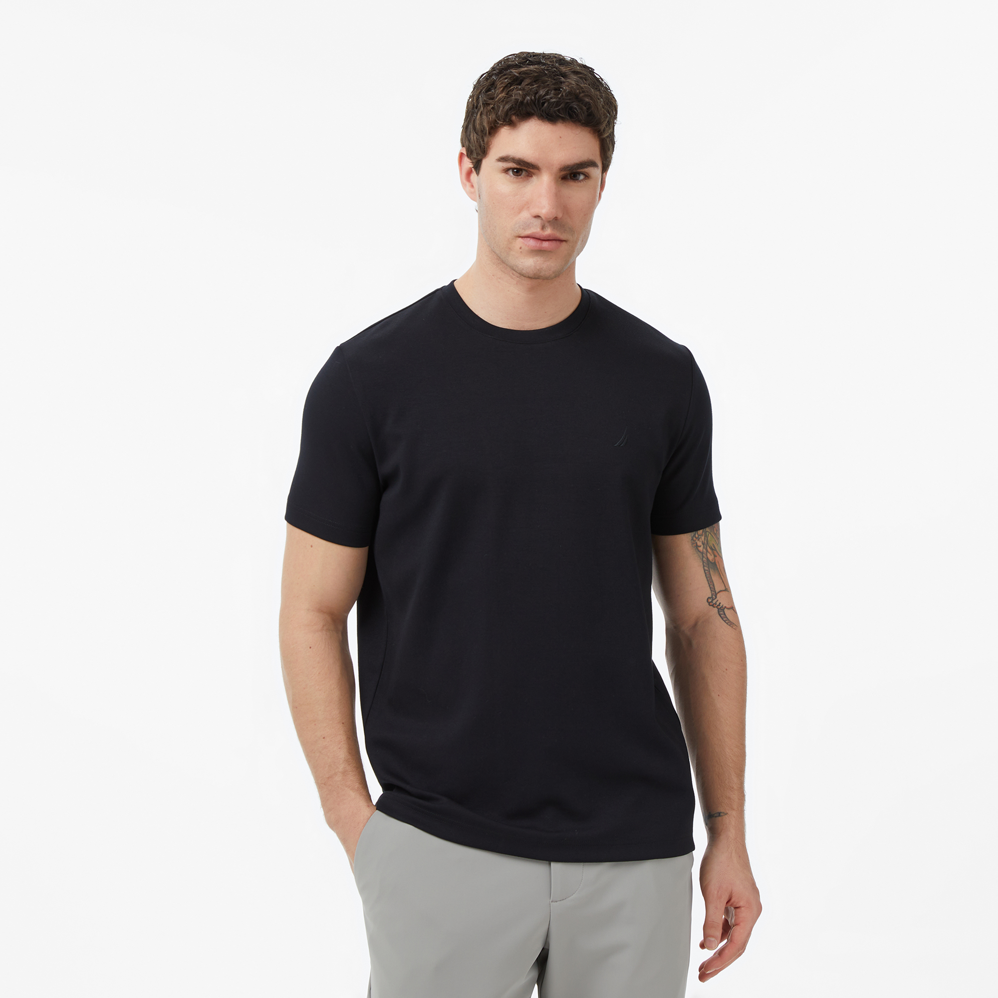  Nautica Erkek Siyah Regular Fit T-Shirt