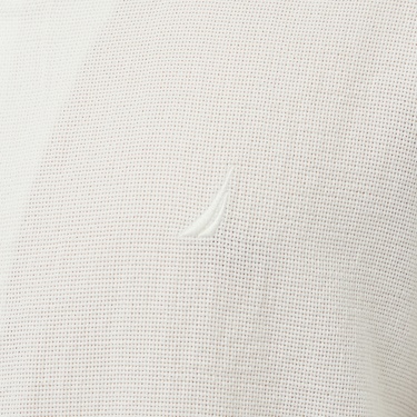  Nautica Erkek Krem Regular Fit Kısa Kollu Gömlek