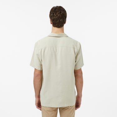  Nautica Erkek Bej Regular Fit Kısa Kollu Gömlek