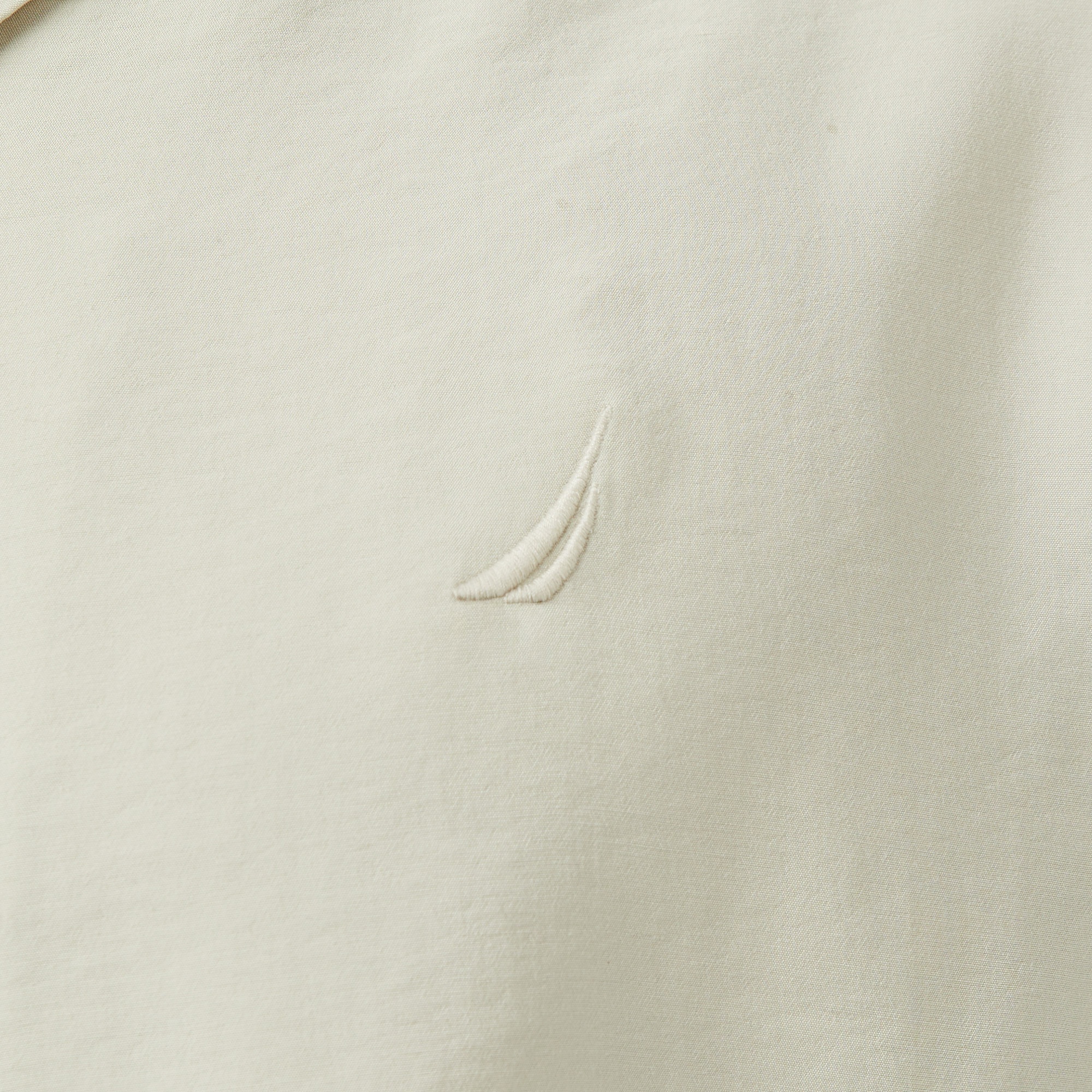 Nautica Erkek Bej Regular Fit Kısa Kollu Gömlek