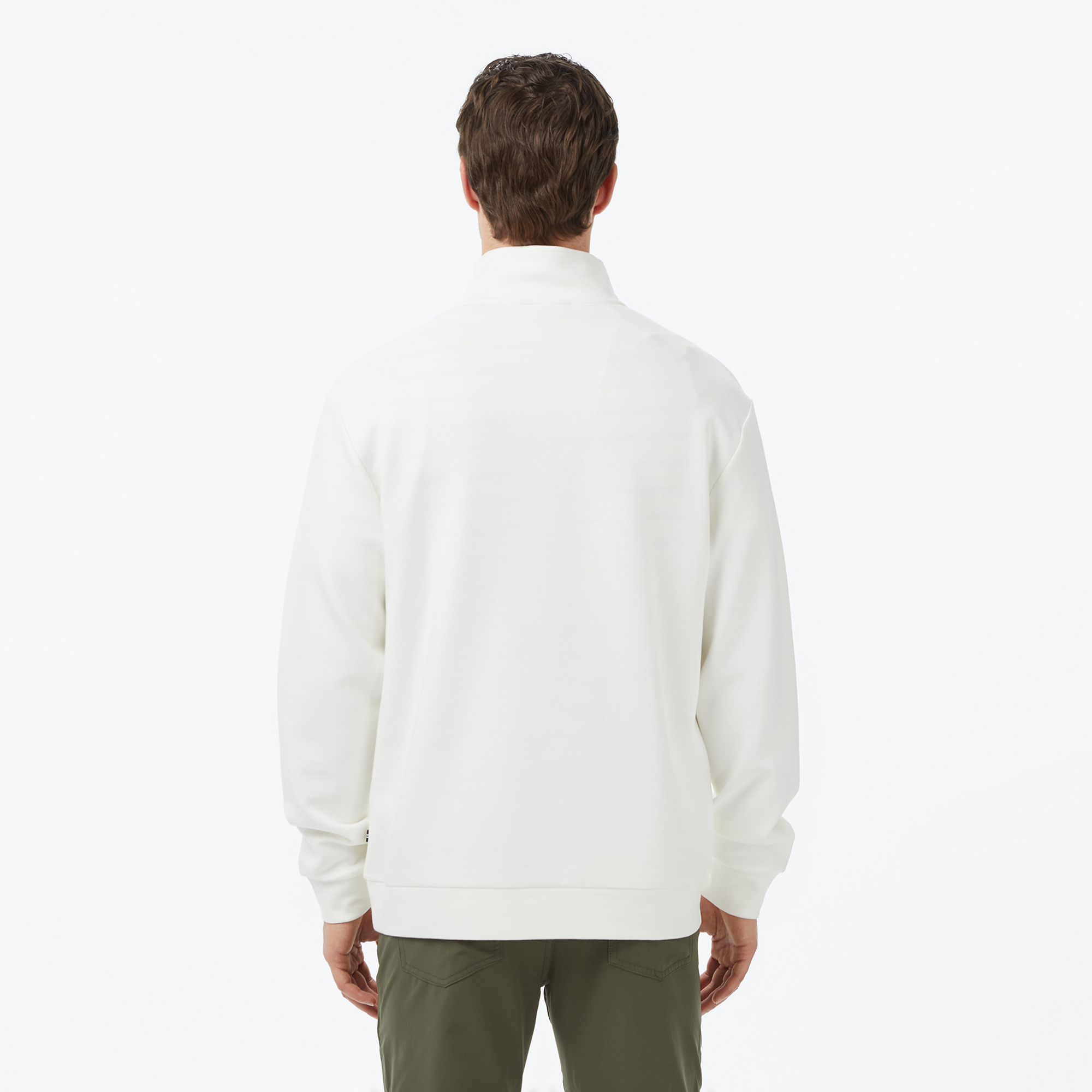  Nautica Erkek Krem Regular Fit Dik Yaka Sweatshirt