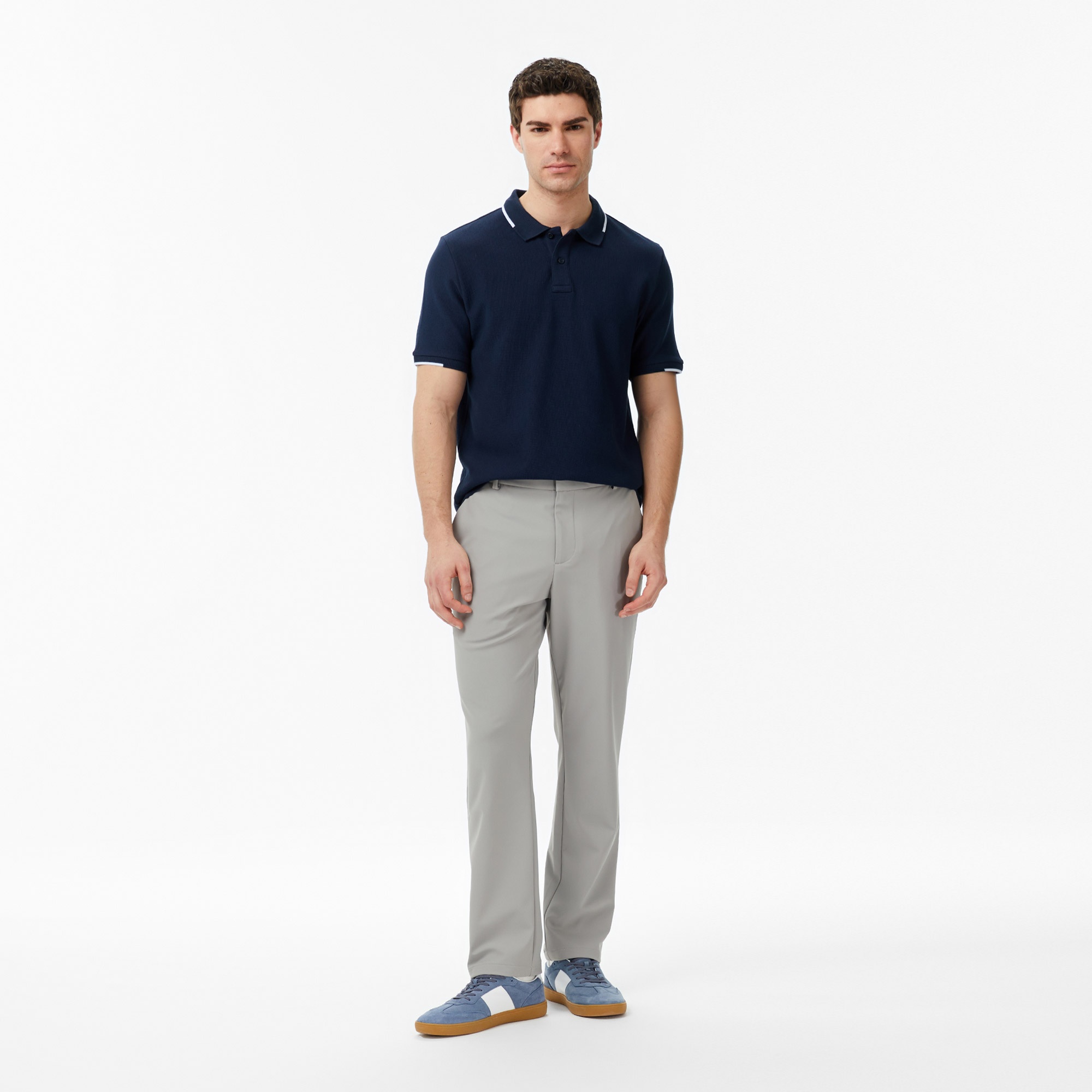 Nautica Erkek Gri Regular Fit Su İtici Pantolon