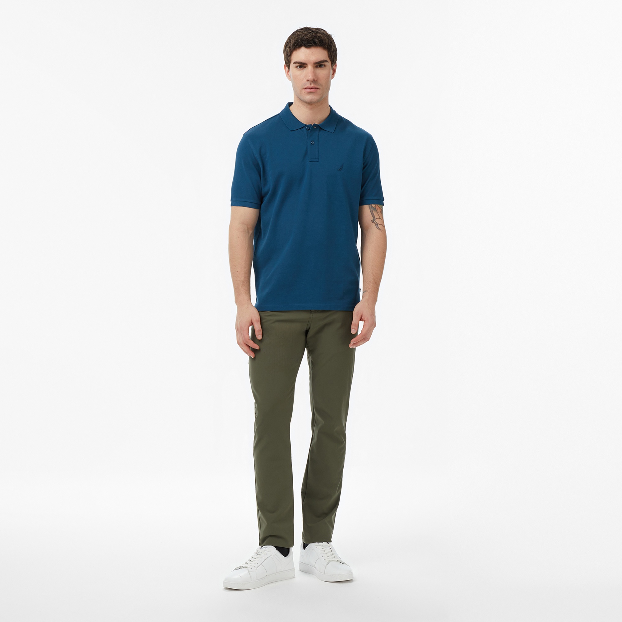Nautica Erkek Mavi Regular Fit Polo Yaka T-Shirt