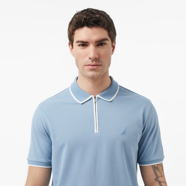  Nautica Erkek Mavi Regular Fit Polo Yaka T-Shirt