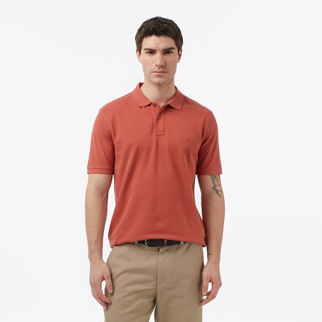  Nautica Erkek Kırmızı Regular Fit Polo Yaka T-Shirt