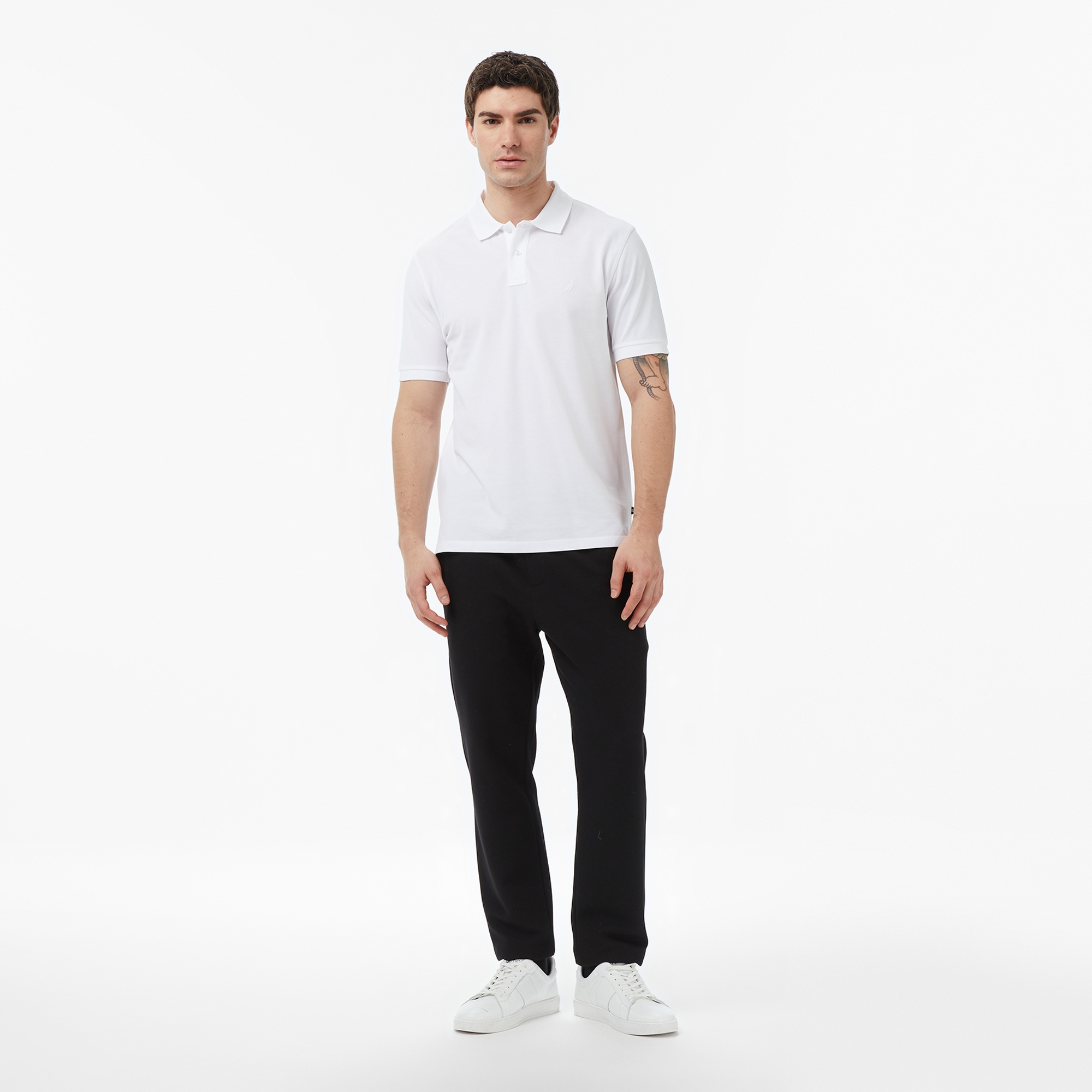 Nautica Erkek Beyaz Regular Fit Polo Yaka T-Shirt