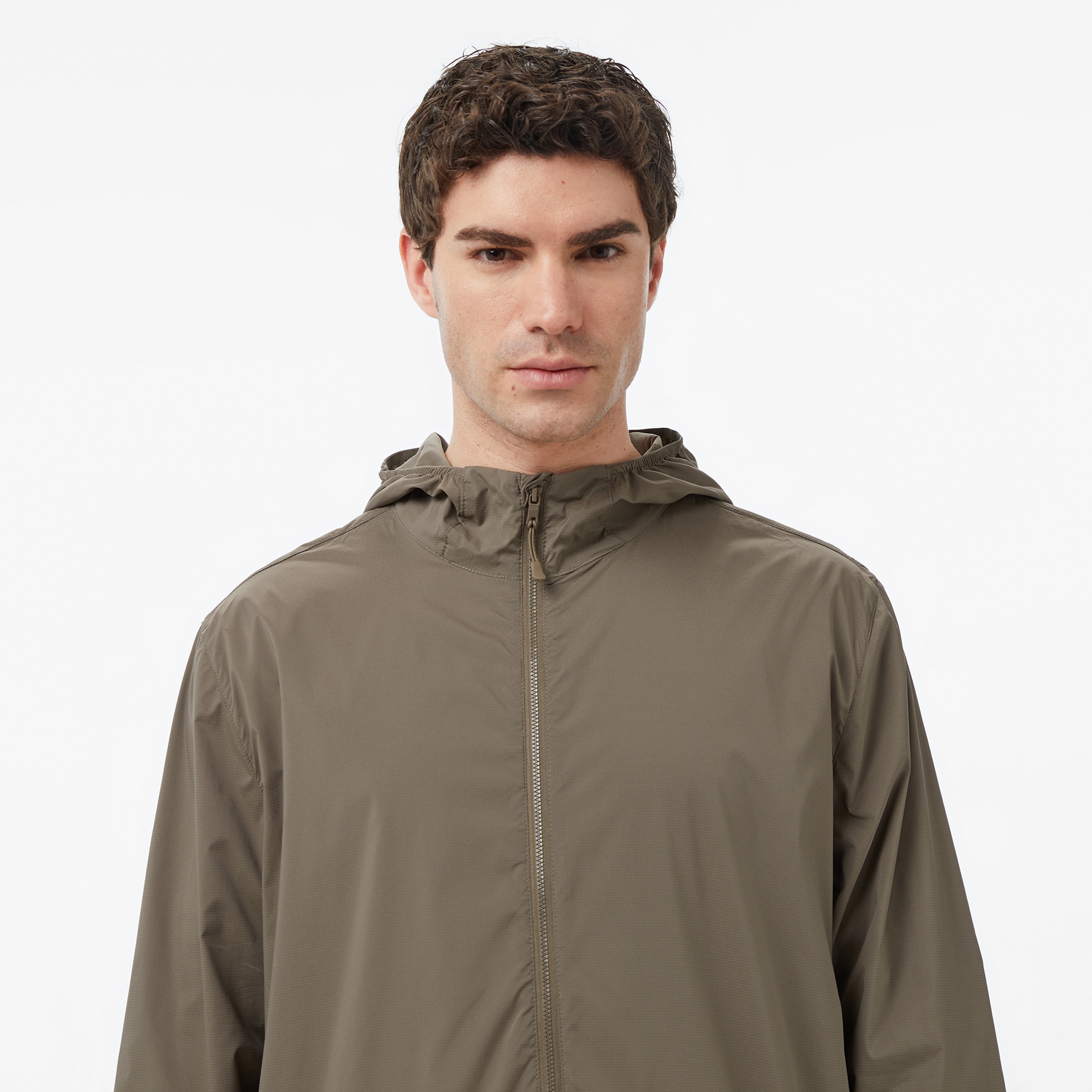 Nautica Erkek Kahverengi Regular Fit Kapüşonlu Su İtici Mont