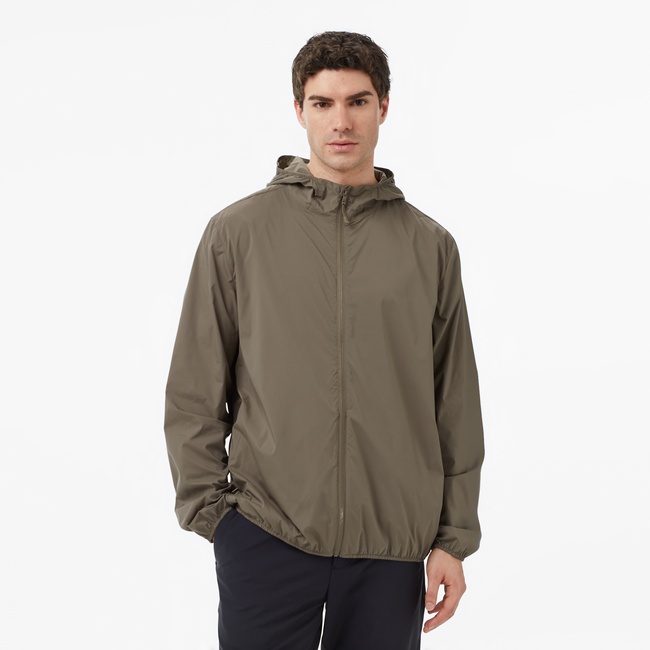  Nautica Erkek Kahverengi Regular Fit Kapüşonlu Su İtici Mont