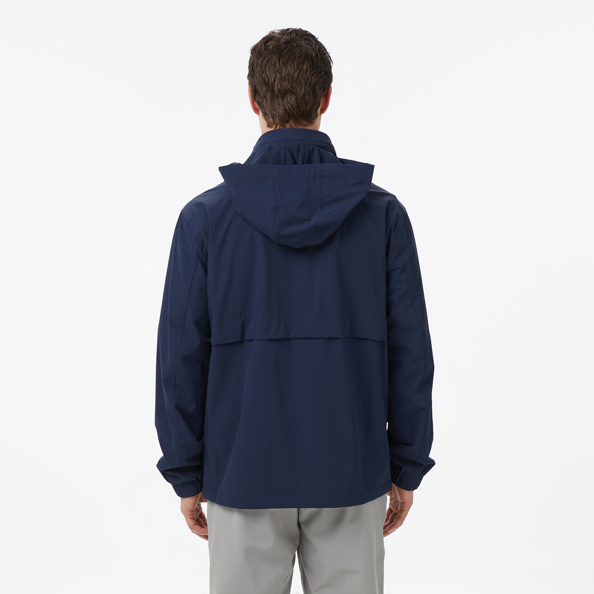 Nautica Erkek Lacivert Regular Fit Dik Yaka Çift Taraflı Su İtici Mont