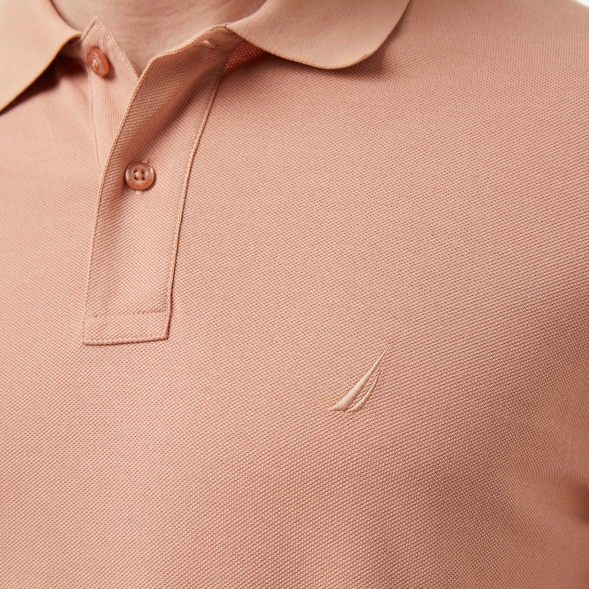 Nautica Erkek Bej Regular Fit Polo Yaka T-Shirt