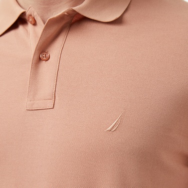  Nautica Erkek Bej Regular Fit Polo Yaka T-Shirt