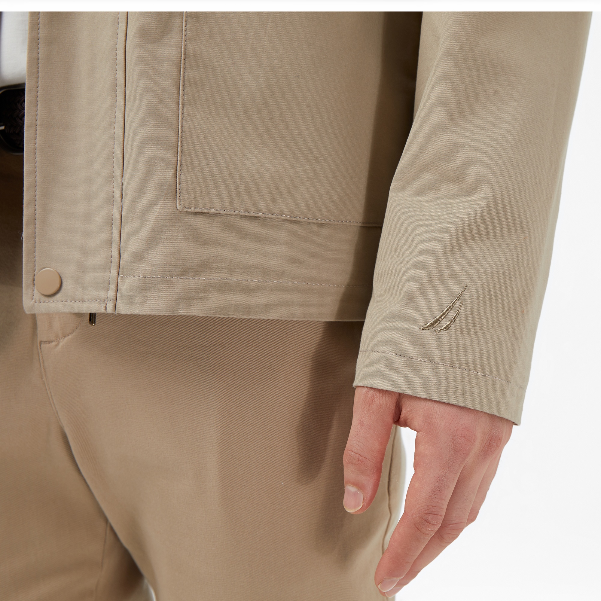 Nautica Erkek Bej Regular Fit Ceket