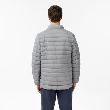  Nautica Erkek Gri Regular Fit Dik Yaka Su İtici Kaz Tüyü Mont