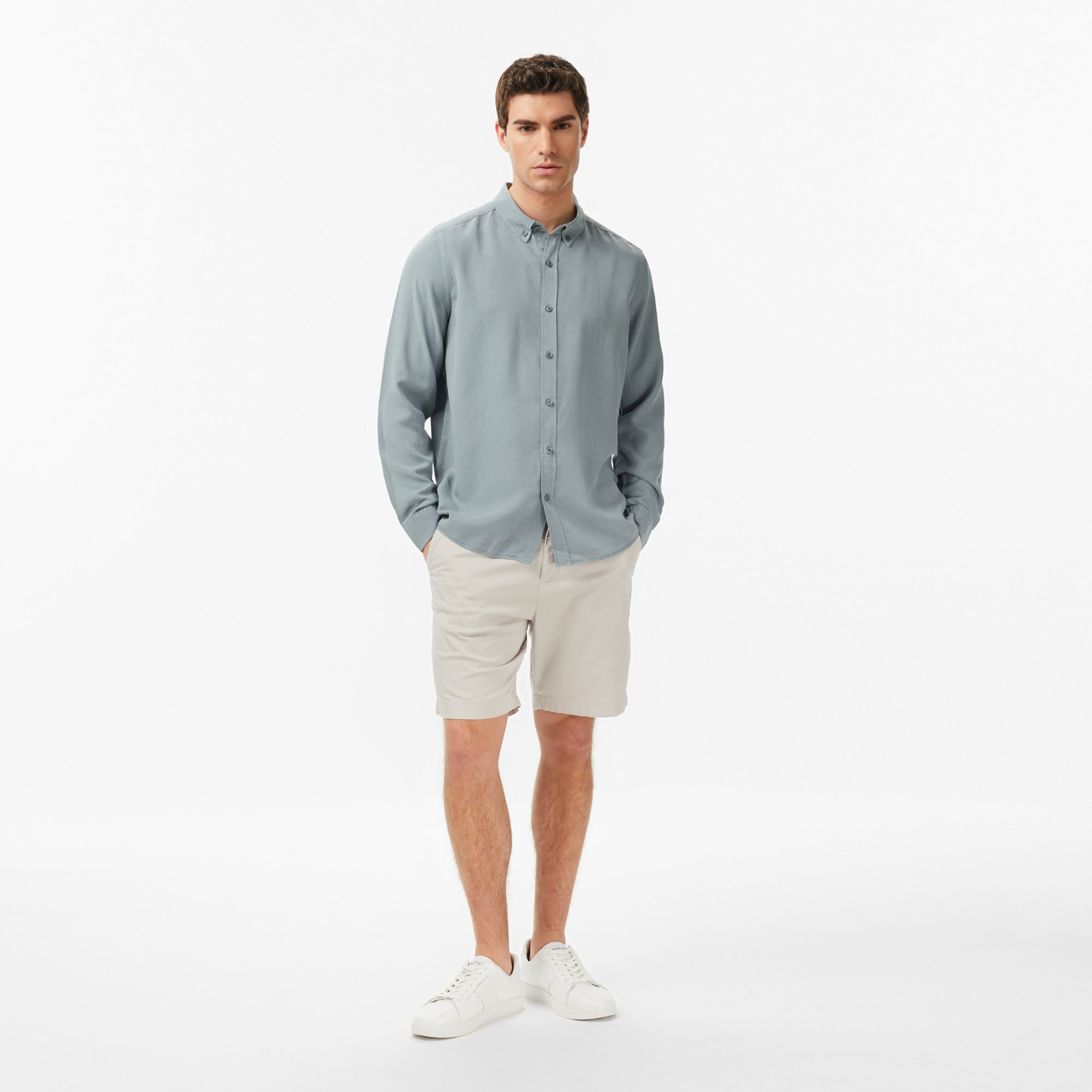 Nautica Erkek Yeşil Regular Fit Gömlek