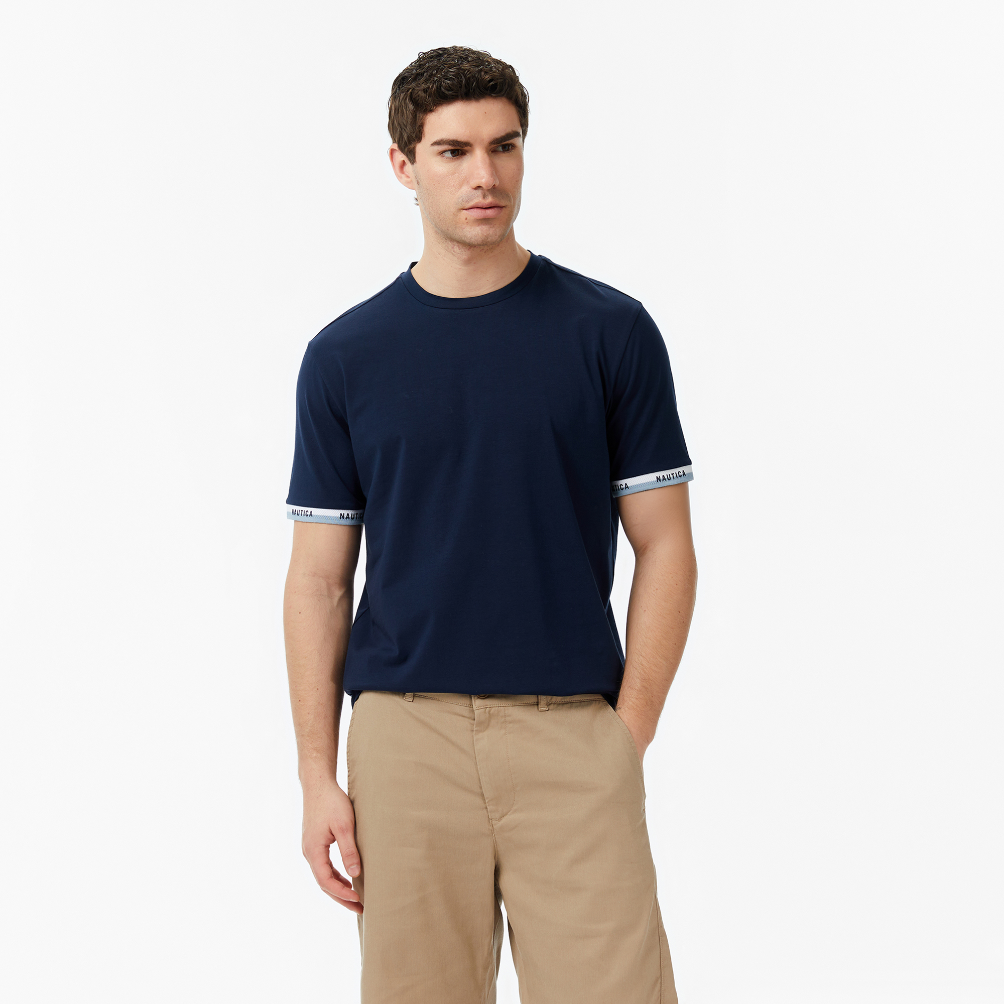  Nautica Erkek Lacivert Regular Fit T-Shirt